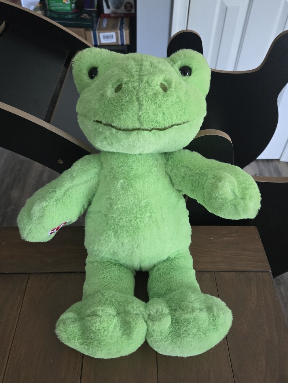Build a Bear Plush Green Frog Stuffed Animal Soft Cozy Toy